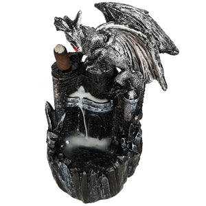 POLYRESIN BACKFLOW BURNER - DRAGON CASTLE