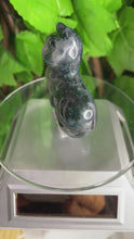 Load and play video in Gallery viewer, MOSS AGATE CAT CARVING
