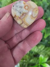 Load and play video in Gallery viewer, HEART CARVING - CRAZY LACE AGATE
