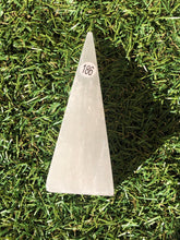 Load image into Gallery viewer, SELENITE LAMP PYRAMID TOWERS (Satin Spar Gypsum)
