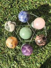 Load image into Gallery viewer, STAR 7 POINT GLASS SPHERE HOLDER TRAY
