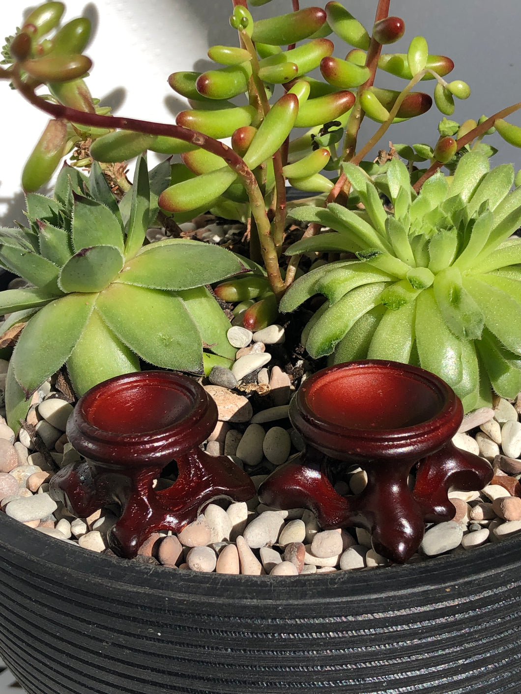 WOOD SPHERE STANDS