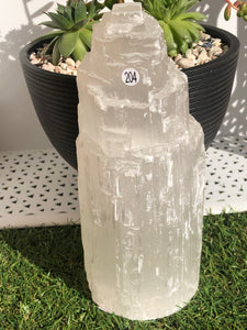 SELENITE LAMP TOWERS (Satin Spar Gypsum)