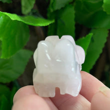 Load image into Gallery viewer, FROG CARVING ROSE QUARTZ

