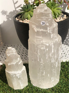 SELENITE LAMP TOWERS (Satin Spar Gypsum)