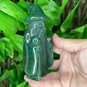 GREEN AVENTURINE - WIZARD CARVING