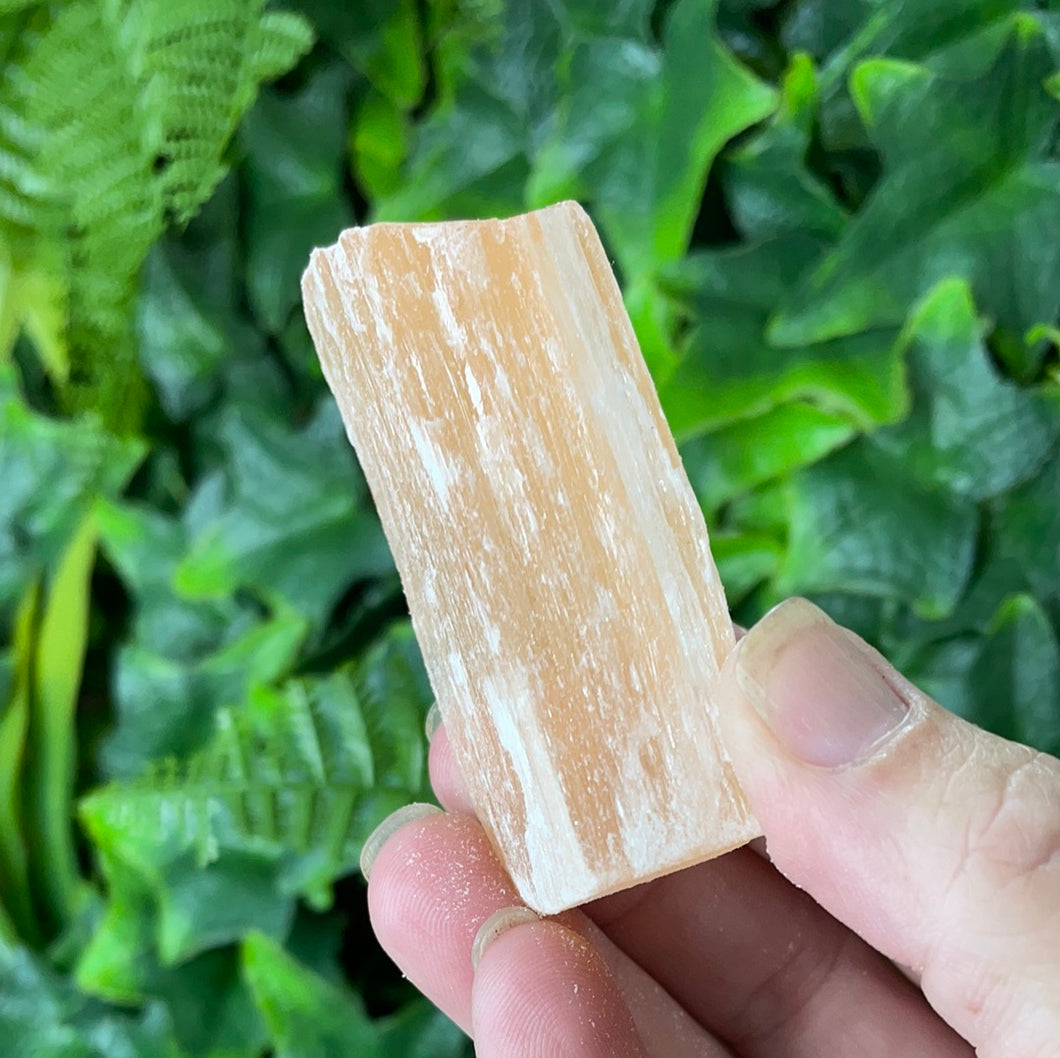 PEACH SELENITE BLOCK