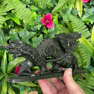 DRAGON CARVING - GREEN JADE