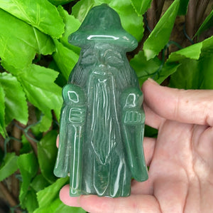 GREEN AVENTURINE - WIZARD CARVING