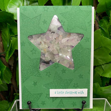 Load image into Gallery viewer, CHRISTMAS Fluorite Chips “Shaker” CARD by Kel Co Card’s (22)
