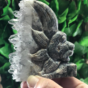 HORSE QUARTZ CLUSTER CARVING