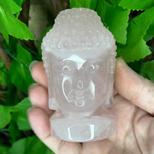 Load image into Gallery viewer, BUDDAH HEAD - ROSE QUARTZ CARING
