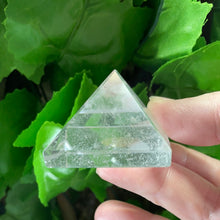 Load image into Gallery viewer, PYRAMID CARVING CLEAR QUARTZ

