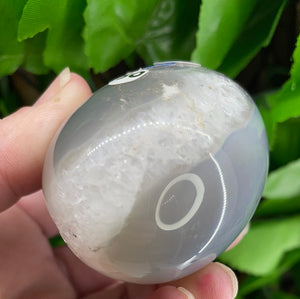EGG CARVING - DRUZY AGATE