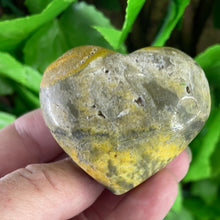 Load image into Gallery viewer, BUMBLE BEE JASPER HEART CARVING
