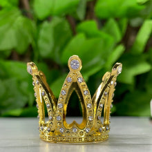Load image into Gallery viewer, CROWN SPHERE HOLDER SMALL - GOLD OR SILVER
