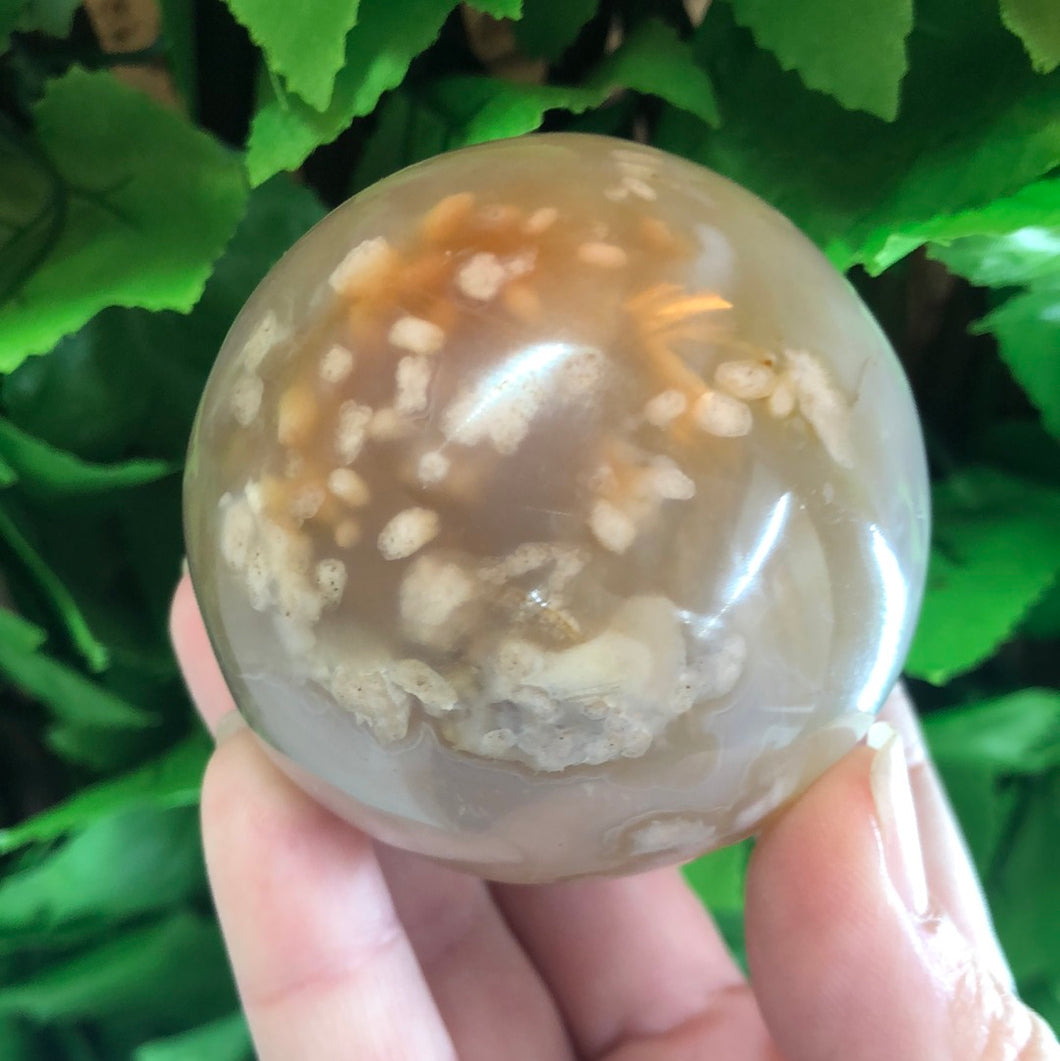 FLOWER AGATE SPHERE