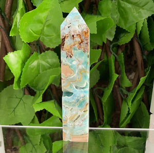 HEMIMORPHITE (CALMINE) TOWER OBELISK