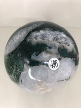 Load image into Gallery viewer, MOSS AGATE + DRUZY SPHERE - 496W
