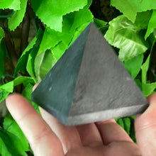 Load image into Gallery viewer, SHUNGHITE PYRAMID CARVING
