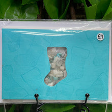 Load image into Gallery viewer, CHRISTMAS Moonstone + Amazonite Chips “Shaker” CARD by Kel Co Card’s (63)
