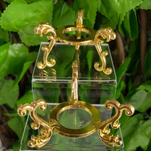 Load image into Gallery viewer, REVERSIBLE SPHERE/EGG STAND, Small &amp; Large, Gold or Silver
