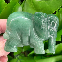 Load image into Gallery viewer, ELEPHANT CARVING - GREEN AVENTURINE
