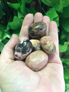 RHODANITE (Size - XL) TUMBLE STONE