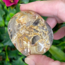 Load image into Gallery viewer, CRAZY LACE AGATE PALM STONE
