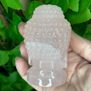 BUDDAH HEAD - ROSE QUARTZ CARING