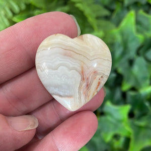 HEART CARVING - CRAZY LACE AGATE