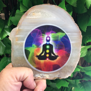 CHAKRA AGATE SLICE