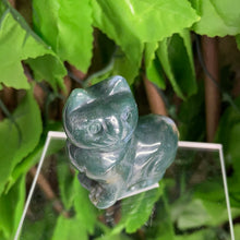 Load image into Gallery viewer, MOSS AGATE CAT CARVING
