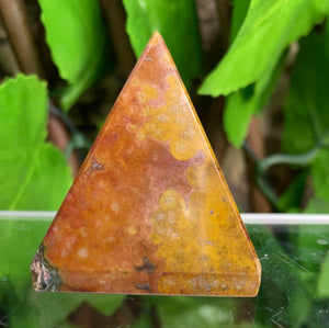 OCEAN JASPER PYRAMID CARVING