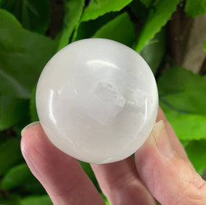 SELENITE (SATIN SPAR) SPHERE
