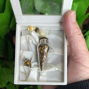 PENDULUM - TIGERS EYE GLASS