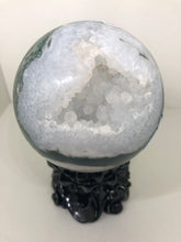Load image into Gallery viewer, MOSS AGATE + DRUZY SPHERE - 496W
