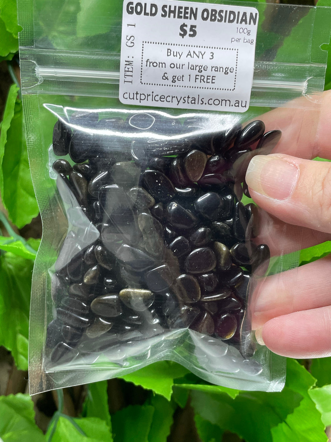 CRYSTAL CHIPS - COMMON RANGE in various natural minerals - 100 gram bag - Buy Any 3 get 1 FREE