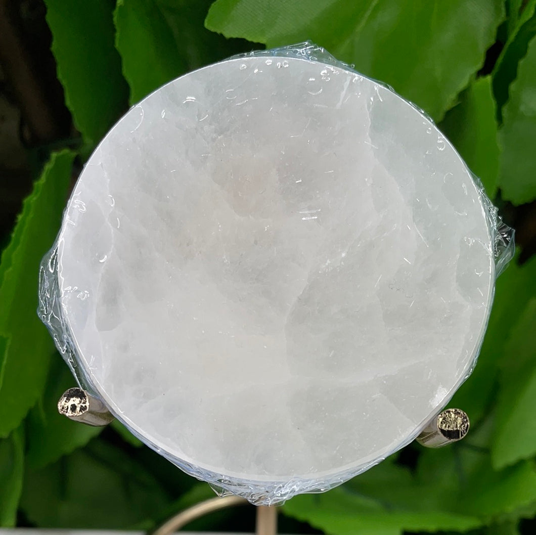 SELENITE SATIN SPAR CHARGE DISC