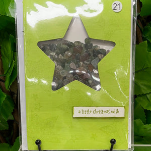 CHRISTMAS Moss Agate Chips “Shaker” CARD by Kel Co Card’s (21)