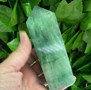GREEN FLUORITE OBELISK