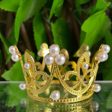 Load image into Gallery viewer, CROWN SPHERE HOLDER LARGE - GOLD OR SILVER
