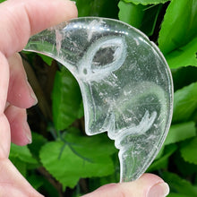 Load image into Gallery viewer, MOON CARVING - CLEAR QUARTZ
