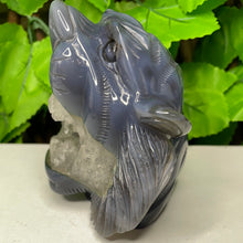 Load image into Gallery viewer, TIGER CARVING - AGATE DRUZY
