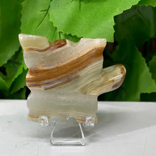 Load image into Gallery viewer, TURTLE CARVING - GREEN ONYX
