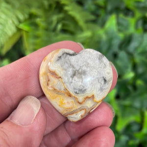 HEART CARVING - CRAZY LACE AGATE