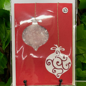 CHRISTMAS Rose Quartz Chips “Shaker” CARD by Kel Co Card’s (43)