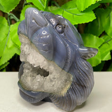 Load image into Gallery viewer, TIGER CARVING - AGATE DRUZY
