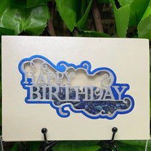 Load image into Gallery viewer, BIRTHDAY Lapis Lazuli  “Shaker” CARD by Kel Co Card’s (48)
