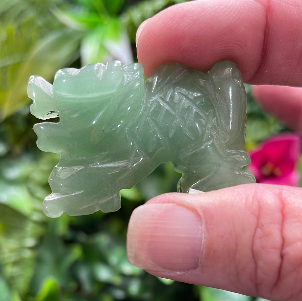 DRAGON CARVING GREEN AVENTURINE